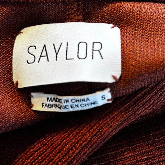 SAYLOR Brown Midi Dress - Picture 13 of 14